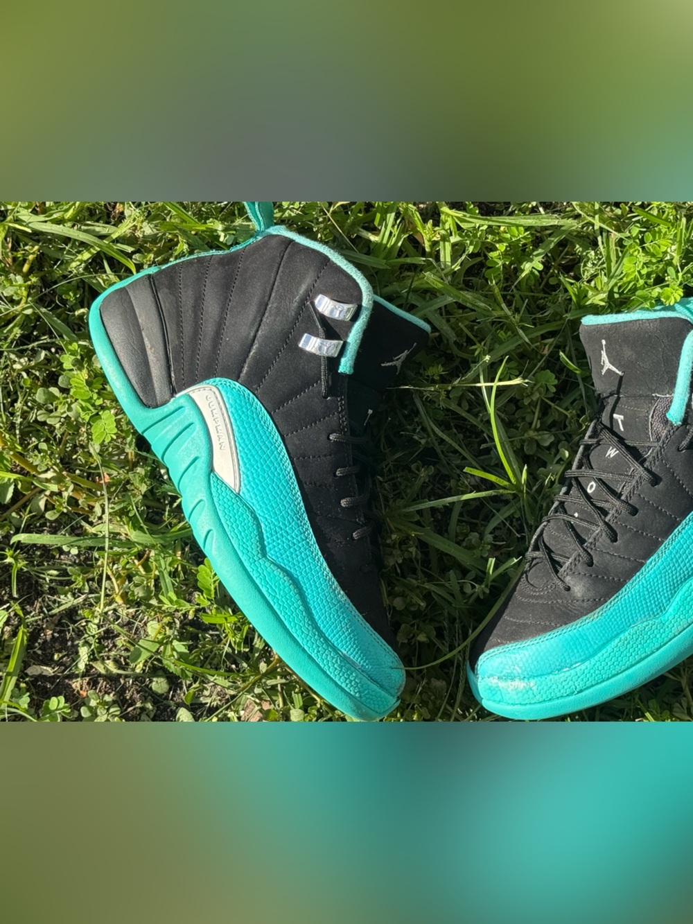 Jordan 12 Retro Hyper Jade  GS - Picture 3 of 10